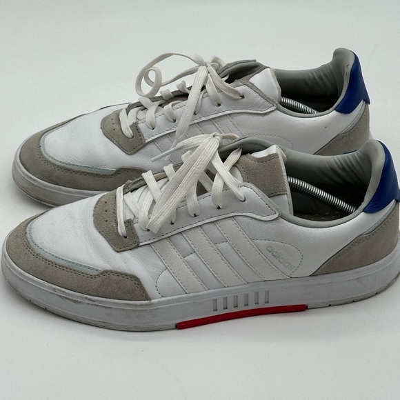 Adidas “Neo Courtmaster” White Gray Leather  Cloudfoam Men’s SZ: 11.5 # FW9359 - Picture 14 of 16